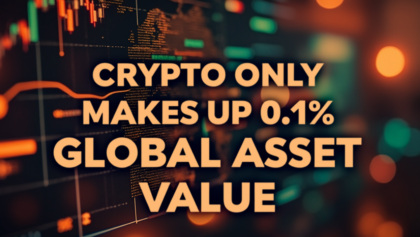 CRYPTO ONLY MAKES UP ~0.1% OF GLOBAL ASSET VALUE