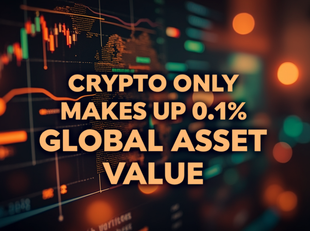 CRYPTO ONLY MAKES UP ~0.1% OF GLOBAL ASSET VALUE