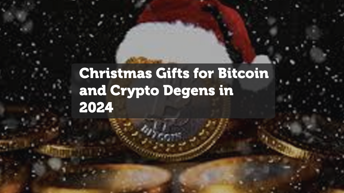 Christmas Gifts for Bitcoin and Crypto Degens in 2024