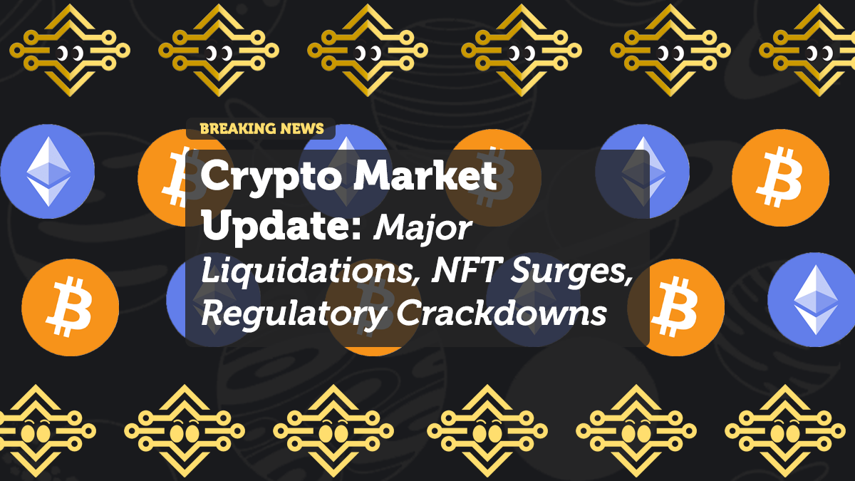 Crypto Market Update: Major Liquidations, NFT Surges, and Regulatory Crackdowns
