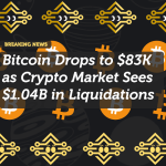 Bitcoin Drops to $83K as Crypto Market Sees $1.04B in Liquidations