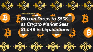 Bitcoin Drops to $83K as Crypto Market Sees $1.04B in Liquidations