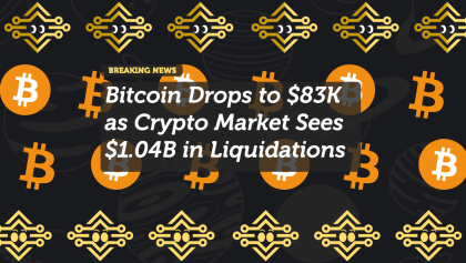 Bitcoin Drops to $83K as Crypto Market Sees $1.04B in Liquidations