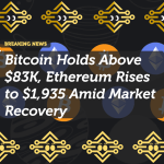 Bitcoin Holds Above $83K, Ethereum Rises to $1,935 Amid Market Recovery