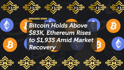 Bitcoin Holds Above $83K, Ethereum Rises to $1,935 Amid Market Recovery