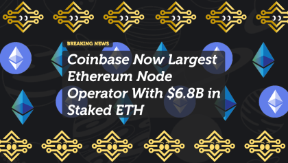 Coinbase Now Largest Ethereum Node Operator With $6.8B in Staked ETH
