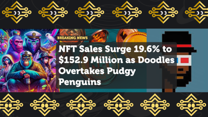 NFT Sales Surge 19.6% to $152.9 Million as Doodles Overtakes Pudgy Penguins