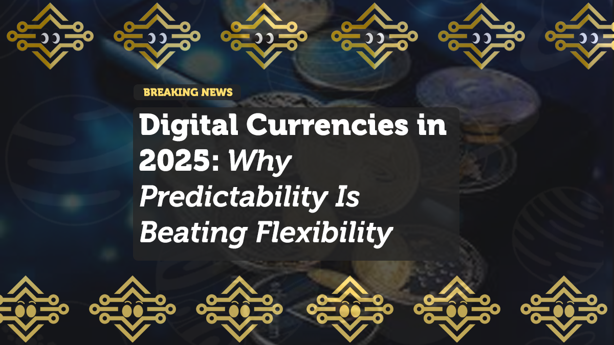 Digital Currencies in 2025: Why Predictability Is Beating Flexibility