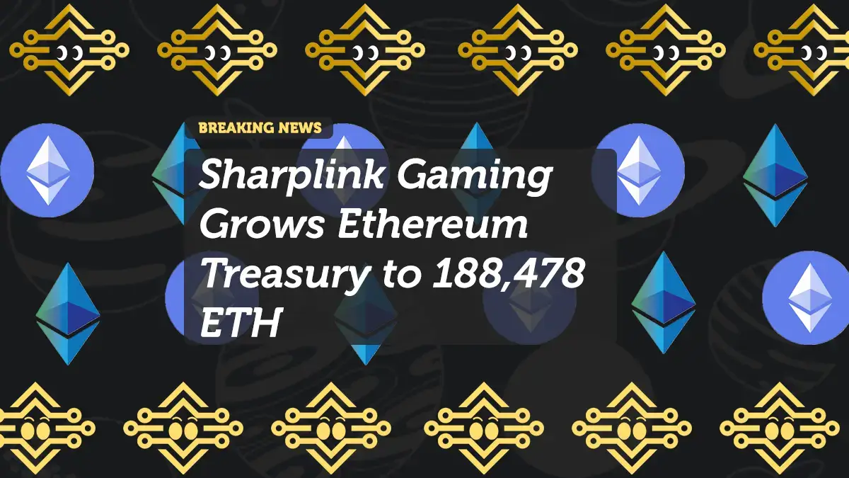 Sharplink Gaming Grows Ethereum Treasury to 188,478 ETH