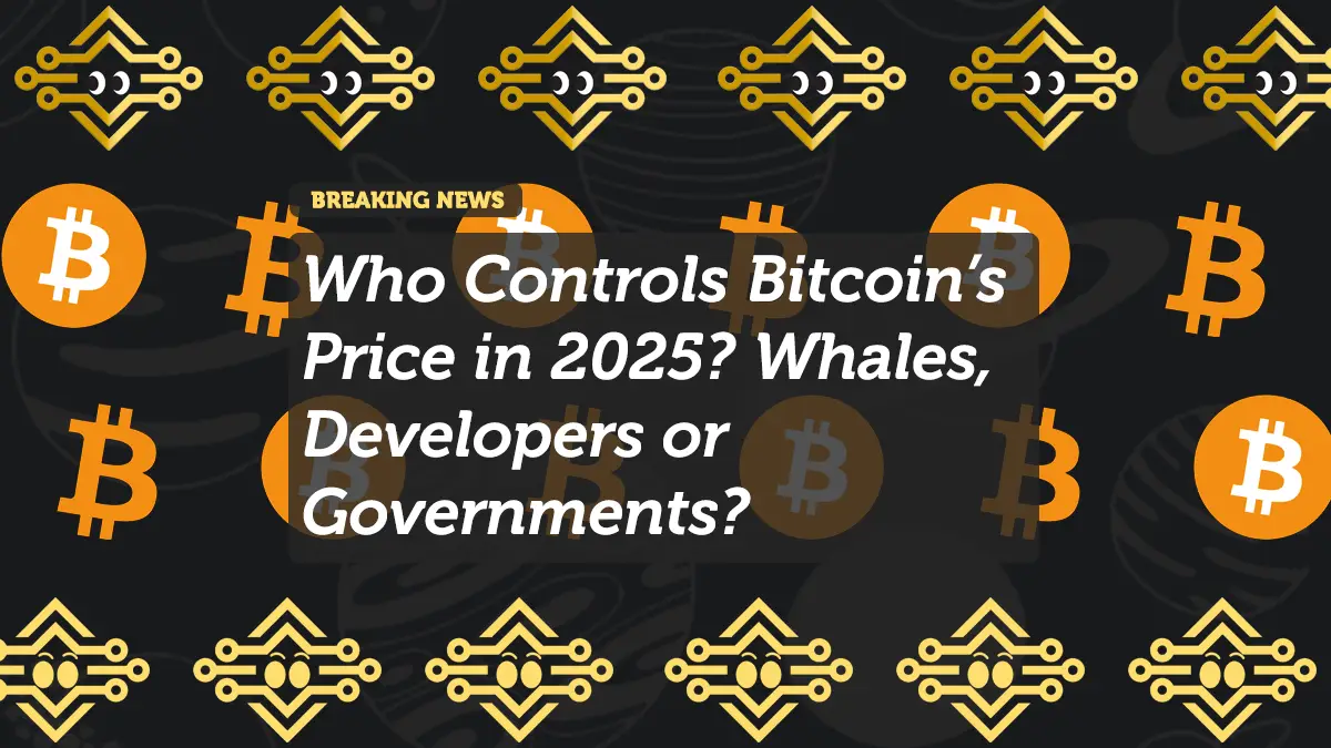 Who Controls Bitcoin’s Price in 2025? Whales, Developers or Governments?