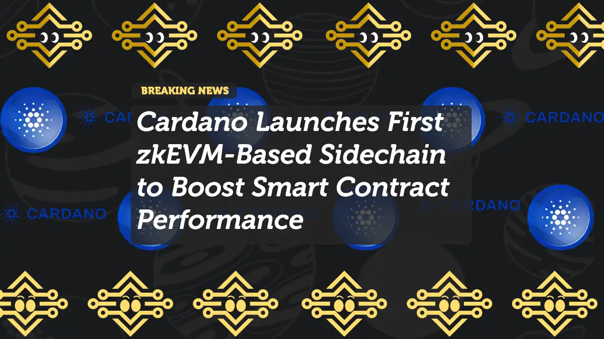 Cardano Launches First zkEVM-Based Sidechain to Boost Smart Contract Performance