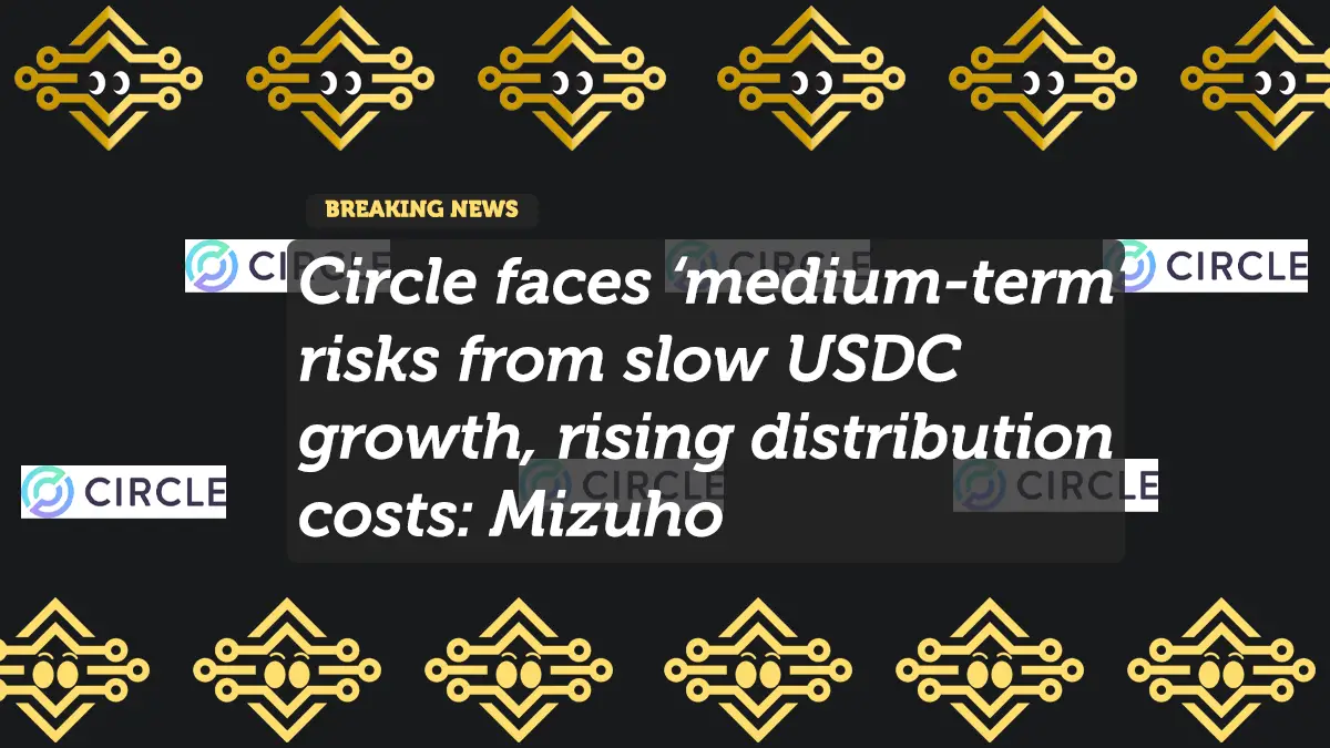 Circle faces ‘medium-term’ risks from slow USDC growth, rising distribution costs: Mizuho