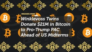 Winklevoss Twins Donate $21M in Bitcoin to Pro-Trump PAC Ahead of US Midterms