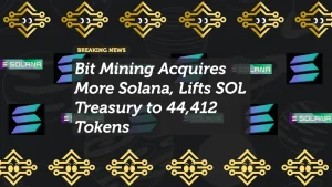 Bit Mining Acquires More Solana, Lifts SOL Treasury to 44,412 Tokens