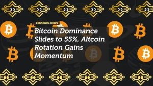 Bitcoin Dominance Slides to 55%, Altcoin Rotation Gains Momentum