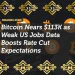 Bitcoin Nears $113K as Weak US Jobs Data Boosts Rate Cut Expectations