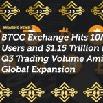 BTCC Exchange Hits 10M Users and $1.15 Trillion in Q3 Trading Volume Amid Global Expansion