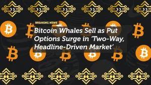 Bitcoin Whales Sell as Put Options Surge in ‘Two-Way, Headline-Driven Market’