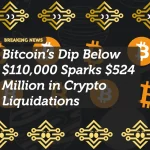 Bitcoin’s Dip Below $110,000 Sparks $524 Million in Crypto Liquidations