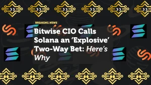 Bitwise CIO Calls Solana an ‘Explosive’ Two-Way Bet: Here’s Why