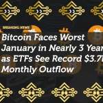 Bitcoin Faces Worst January in Nearly 3 Years as ETFs See Record $3.7B Monthly Outflow
