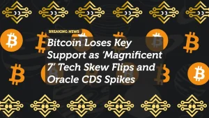 Bitcoin Loses Key Support as ‘Magnificent 7’ Tech Skew Flips and Oracle CDS Spikes