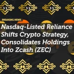 Nasdaq-Listed Reliance Shifts Crypto Strategy, Consolidates Holdings Into Zcash (ZEC)