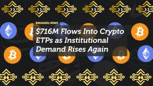$716M Flows Into Crypto ETPs as Institutional Demand Rises Again