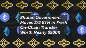 Bhutan Government Moves 175 ETH in Fresh On-Chain Transfer Worth Nearly $500K