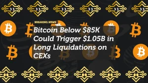 Bitcoin Below $85K Could Trigger $1.05B in Long Liquidations on CEXs