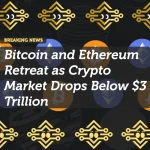 Bitcoin and Ethereum Retreat as Crypto Market Drops Below $3 Trillion