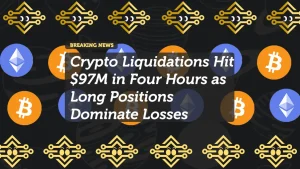 Crypto Liquidations Hit $97M in Four Hours as Long Positions Dominate Losses