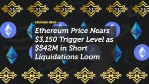Ethereum Price Nears $3,150 Trigger Level as $542M in Short Liquidations Loom