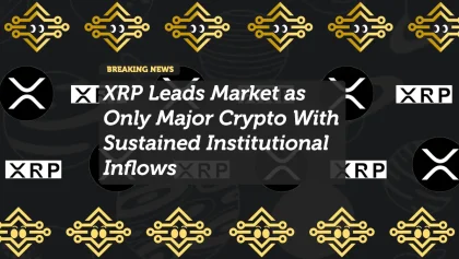 XRP Leads Market as Only Major Crypto With Sustained Institutional Inflows
